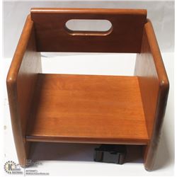 WALNUT BOOSTER SEAT - TABLECRAFT NEW
