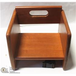 WALNUT BOOSTER SEAT - TABLECRAFT NEW
