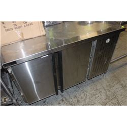 4FT DIAMOND S/S 2-DOOR UNDERCOUNTER COOLER
