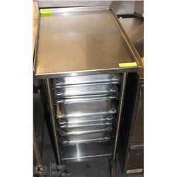 24" X 18" S/S CART WITH FULL SIZED INSERTS