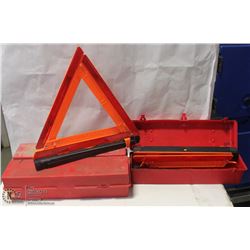 LOT OF 3 EMERGENCY ROADSIDE FLARE KITS