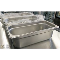 1/3 SIZE, 4" DEEP INSERTS - LOT OF 3