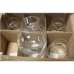 LOT OF 26 NEW SPHERIOUS 0.2L WINE CARAFES