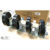 Image 1 : 5" CASTORS WITH BRAKES, 4" PLATE - LOT OF 4