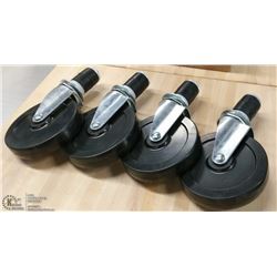 5" WORK TABLE CASTORS - LOT OF 4