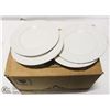 Image 1 : NEW DUDSON 6 1/2" WHITE SIDE PLATES (CASE OF 35)