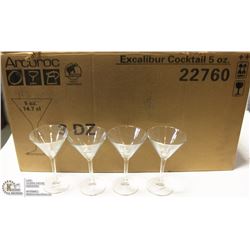 NEW ARCOROC 5 OZ MARTINI GLASS (LOT OF 24)