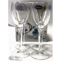 NEW MICHELANGELO 2 1/4 OZ LIQUEUR GLASS (LOT OF 4)