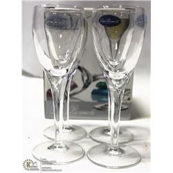 NEW MICHELANGELO 2 1/4 OZ LIQUEUR GLASS (LOT OF 4)