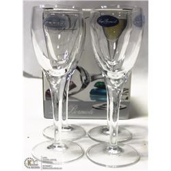 NEW MICHELANGELO 2 1/4 OZ LIQUEUR GLASS (LOT OF 4)