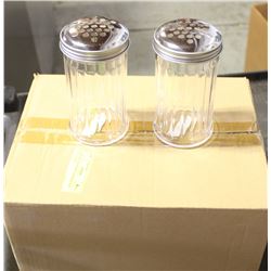 CHEESE OR PEPPER SHAKERS LOT OF 12 NEW