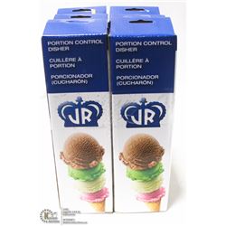 SET OF SIX PORTION SCOOPS