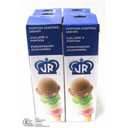 SET OF SIX PORTION SCOOPS