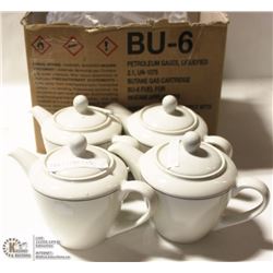 NEW STEELITE 11 OZ TEAPOT   (LOT OF 4)
