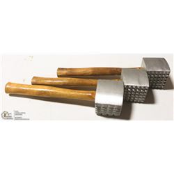 NEW MEAT MALLET TENDERIZERS - LOT OF 3