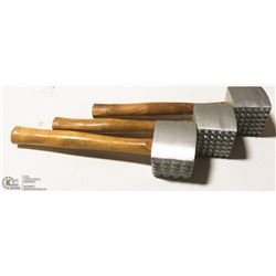 NEW MEAT MALLET TENDERIZERS - LOT OF 3