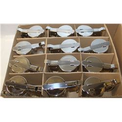 LOT OF 12 NEWCHROME SUGAR/SYRUP DISPENSER