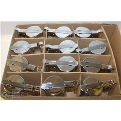 LOT OF 12 NEWCHROME SUGAR/SYRUP DISPENSER
