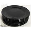 Image 1 : NEW BLACK 9" PLATE (LOT OF 54 EACH)