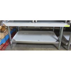ME#06) 30"X48" S/S EQUIPMENT STAND WITH GALVANIZED