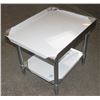 Image 1 : ME#08) 30"X24" S/S EQUIPMENT STAND WITH GALVANIZED