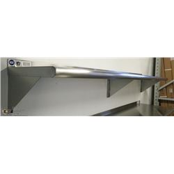 12" X 72" STAINLESS STEEL WALL SHELF