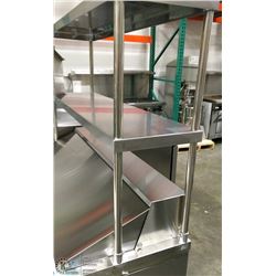 48" STAINLESS STEEL DOUBLE OVER SHELF