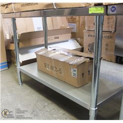 NEW ICB STAINLESS STEEL TABLE 4'W X 24"D X 34"H