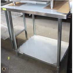 STAINLESS WORK TABLE 30"X36" NEW