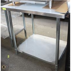 STAINLESS WORK TABLE 30"X36" NEW