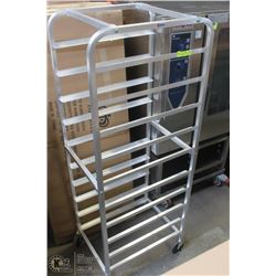 ALUMINUM 10 PAN BUN OR TOTE RACK NEW