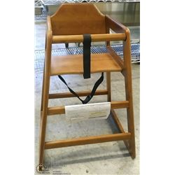 WOODEN HIGH CHAIR