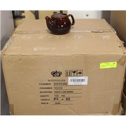 NEW TEAPOT 2 CUP - BROWN -LOT OF 48