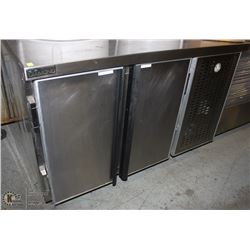 DIAMOND 2-DOOR FREEZER CABINET W/ BACKSPLASH