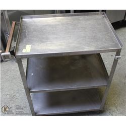 STAINLESS STEEL 3 TIER COMMERCIAL SERVICE CART