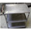 Image 1 : STAINLESS STEEL 3 TIER COMMERCIAL SERVICE CART