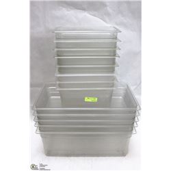 LOT OF ASSORTED COMMERCIAL PLASTIC FOOD INSERTS