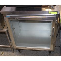 BEVERAGE AIR COUNTER GLASS DOOR FREEZER