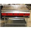 Image 1 : 48"X24"X1" STEEL FLAT TOP GRILL-GAS