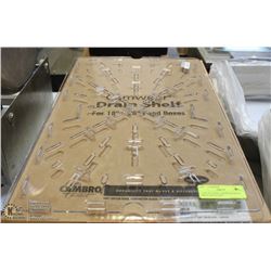 CASE OF 4 NEW CAMWEAR DRAIN SHELF FOR 18"X26"