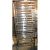 Image 1 : 20 SLAT STAINLESS STEEL BAKERS RACK ON CASTORS