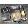 Image 1 : MISC LOT INCLUDING CHAFING DISH FRAMES + LID,