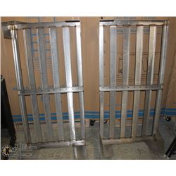 GROUP OF TWO 48"X24"10" SS DUNNAGE RACKS