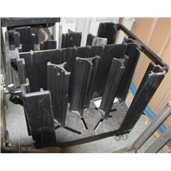 CAMBRO BLACK COMMERCIAL DISH CART