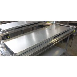 72"X30.5" STAINLESS STEEL COMMERCIAL PREP TABLE
