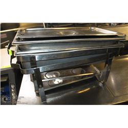 GROUP OF TWO CHAFING DISH FRAMES + VARIOUS SIZED