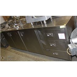 CUSTOM STAINLESS STEEL COMMERCIAL SINK CABINET