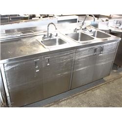 CUSTOM STAINLESS STEEL SINK CABINET ON CHOICE