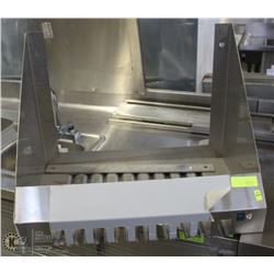 SS 24"X 15" COMMERCIAL HANGING WALL SHELF
