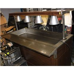 4 LAMP BUFFET SERVING TABLE, 120V, SINGLE PHASE,